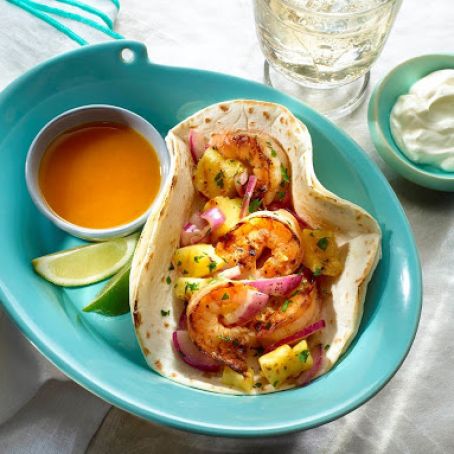 Shrimp and Pineapple Tacos