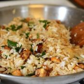 Brown Rice Bowl with Lemongrass, Tofu, and Cashews