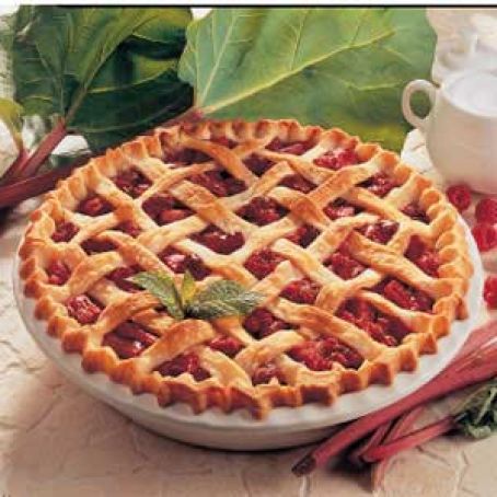 Rhubarb Raspberry Pie