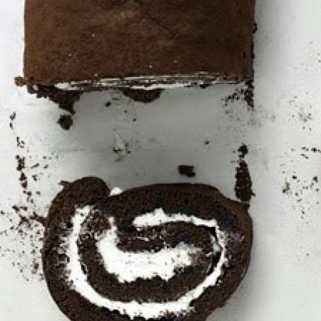 Chocolate-Rum Swiss Roll