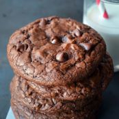 Espresso Chocolate Chip Brownie Cookies