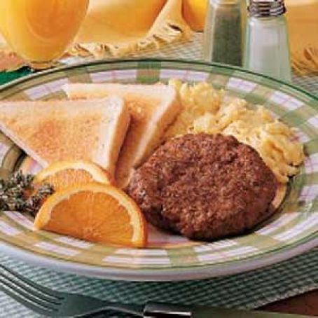 Simple Homemade Sausage Patties