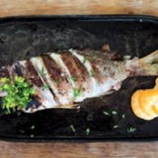 GRILLED WHOLE FISH w/TANGERINE & MARJORAM