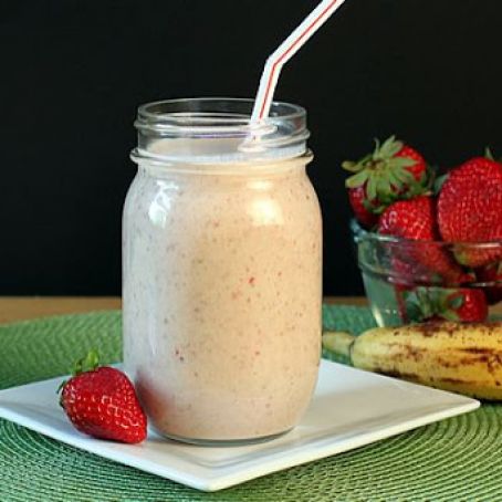 Strawberry Banana Oatmeal Smoothie