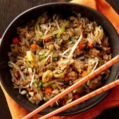 Chinese Garlic Black-Bean Pork Fried Rice