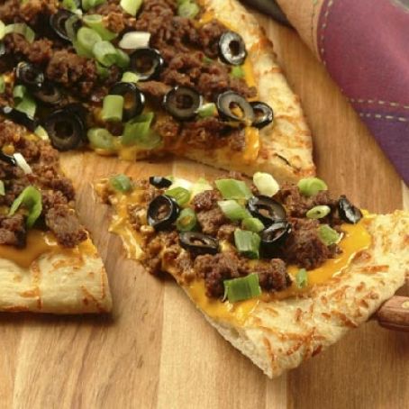 Meaty Nacho Pizza