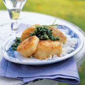 Brix - Polenta Crusted Scallops