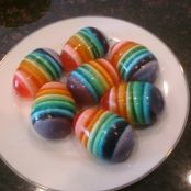 Rainbow Jello Eggs