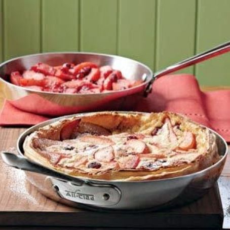 Dutch Baby with Apple & Cranberry Compote