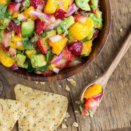 Glowing Strawberry-Mango Guacamole