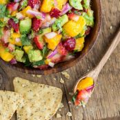 Glowing Strawberry-Mango Guacamole