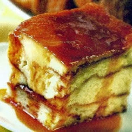 Croissant Cream Cheese Flan