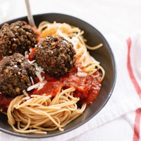 Vegetarian Lentil and Mushroom Meatballs