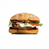 Crispy Salami and Sun-Dried Tomato Burger