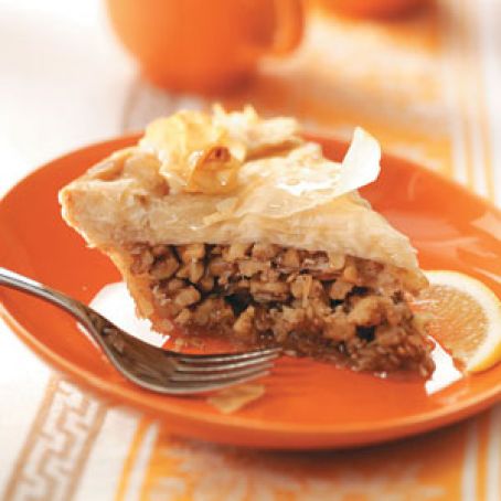Greek Honey Nut Pie Recipe