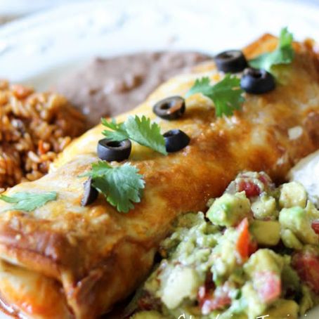 SMOTHERED CHILE COLORADO BURRITOS