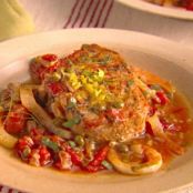 PORK CHOPS WITH FENNEL AND CAPER SAUCE