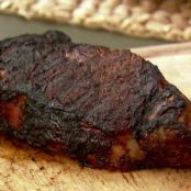 New York Strip Steak with Spicy Coffee Rub