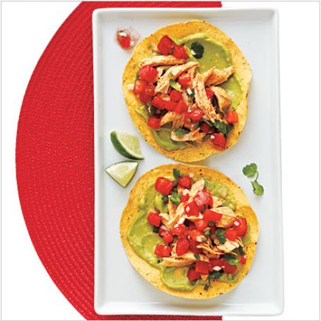 Chicken & Guacamole Tostadas