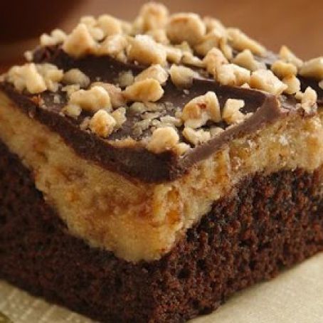 Peanut Butter Toffee Cheesecake Brownies