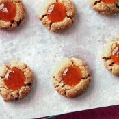 Almond and Apricot Thumbprint Cookies