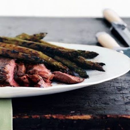 GRILLED GLAZED STEAK & ASPARAGUS