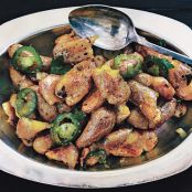 Smashed Fingerlings with Jalapenos