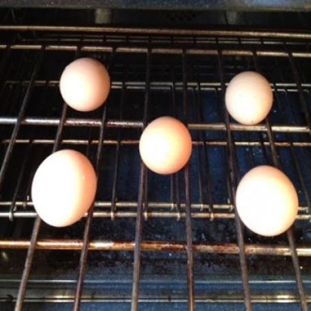 Hard Cooked Eggs in the Oven (Baked Eggs)