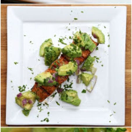 Salmon with Avocado Salsa