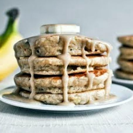 Whole Wheat Brown Sugar Banana Bread Pancakes
