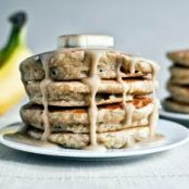 Whole Wheat Brown Sugar Banana Bread Pancakes
