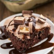 Snickers Poke Cake