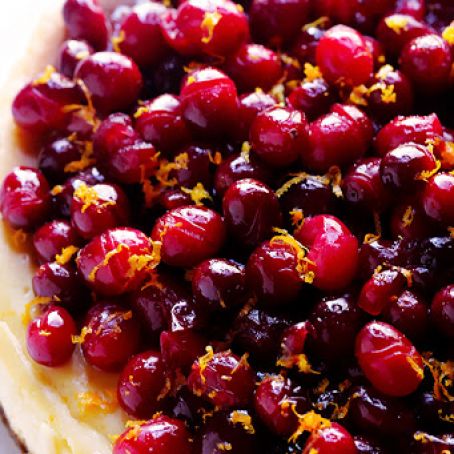 Cranberry Orange Cheesecake