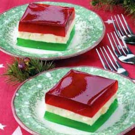 Christmas Ribbon Jello