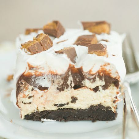 No Bake Peanut Butter Cup Icebox Cake