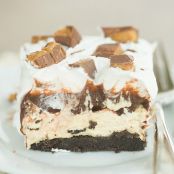 No Bake Peanut Butter Cup Icebox Cake