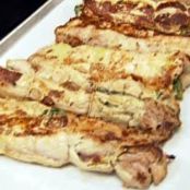 Spinach and Mint-Basil Pesto-Stuffed Pork Loin