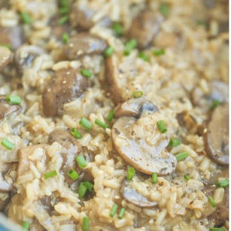 One Pot Mushroom Rice