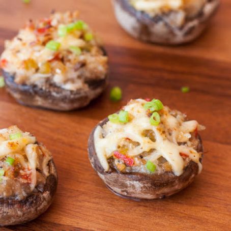 Crab & Gouda Stuffed Mushrooms