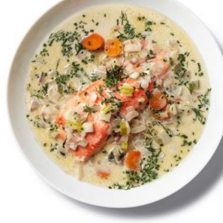 Salmon Chowder with Dill