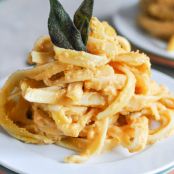 Baked Pumpkin Fettuccine Alfredo