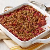 Strawberry-Rhubarb Crumble Pie