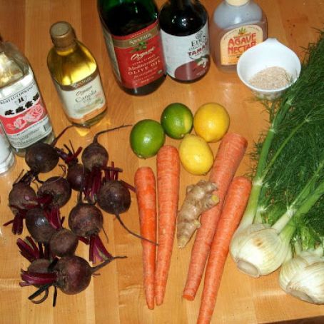 Beet, Carrot and Fennel Slaw