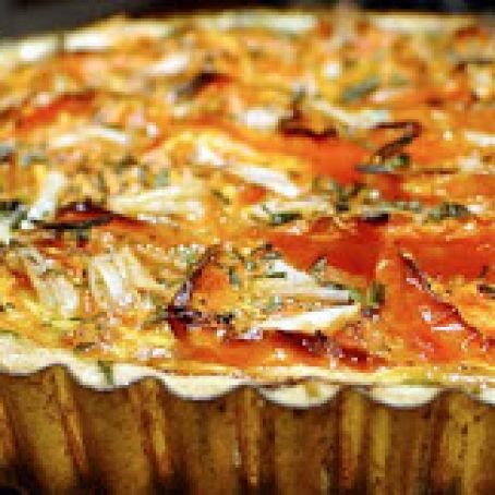 Corn and Tomato Tart