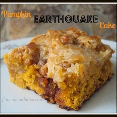 Pumpkin Earthquake Cake
