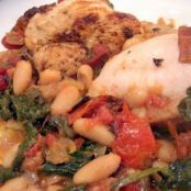 Tuscan Baked Chicken and beans