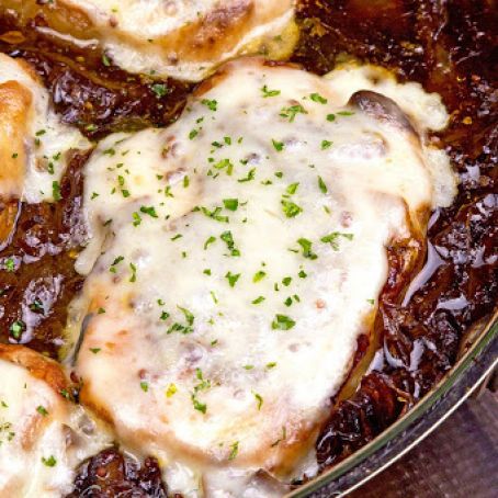 French Onion Soup Porkchops