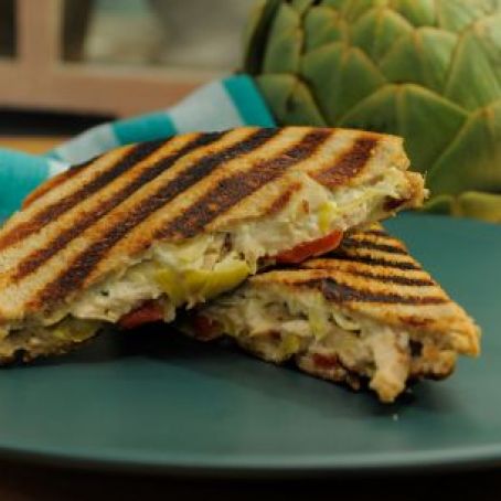 Artichoke and Spinach Dip Chicken Panini