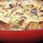 Skillet Bacon and Cheese Strata