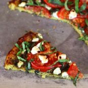 Tomato Pesto Tart with Cauliflower Crust